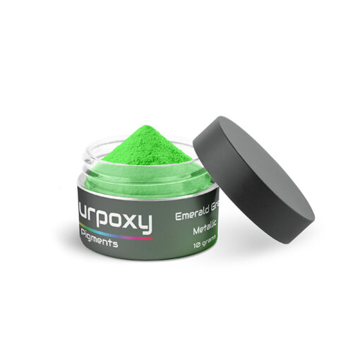Emerald green mica pigment
