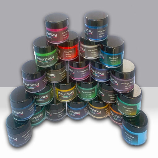 metallic epoxy mica pigments set