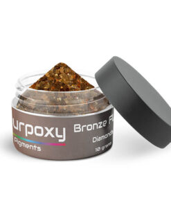 Bronze flaky diamond pigment