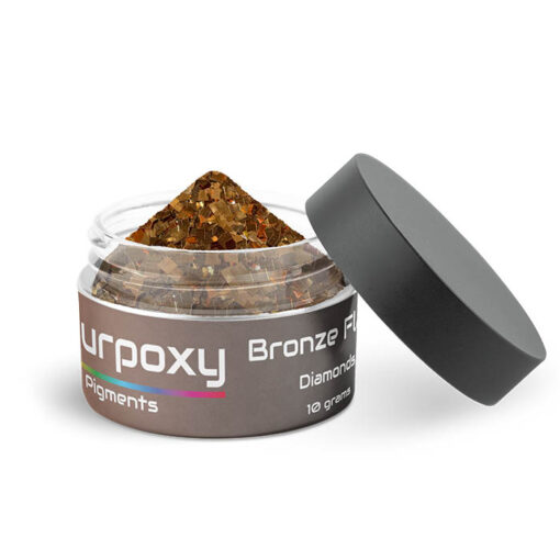 Bronze flaky diamond pigment