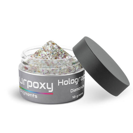 Holographic diamond pigment