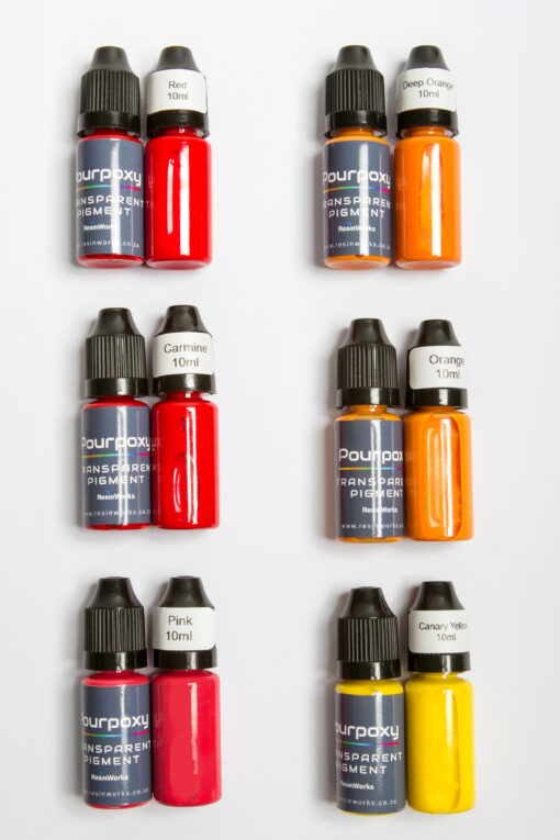 Transparent Pigments - 10ml Sunset Spectrum (Warm & Inviting)